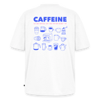 Unisex CAFFEINE Oversized T-Shirt | Special Edition - white