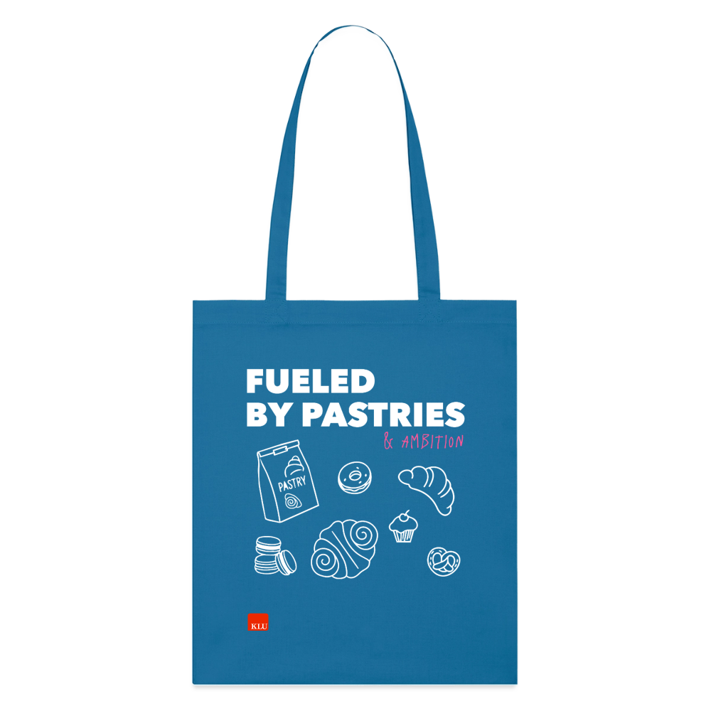 FUELED BY PASTRIES Organic Tote Bag | Special - royal blue