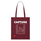 CAPTURE THIS Organic Tote Bag | Special - burgundy