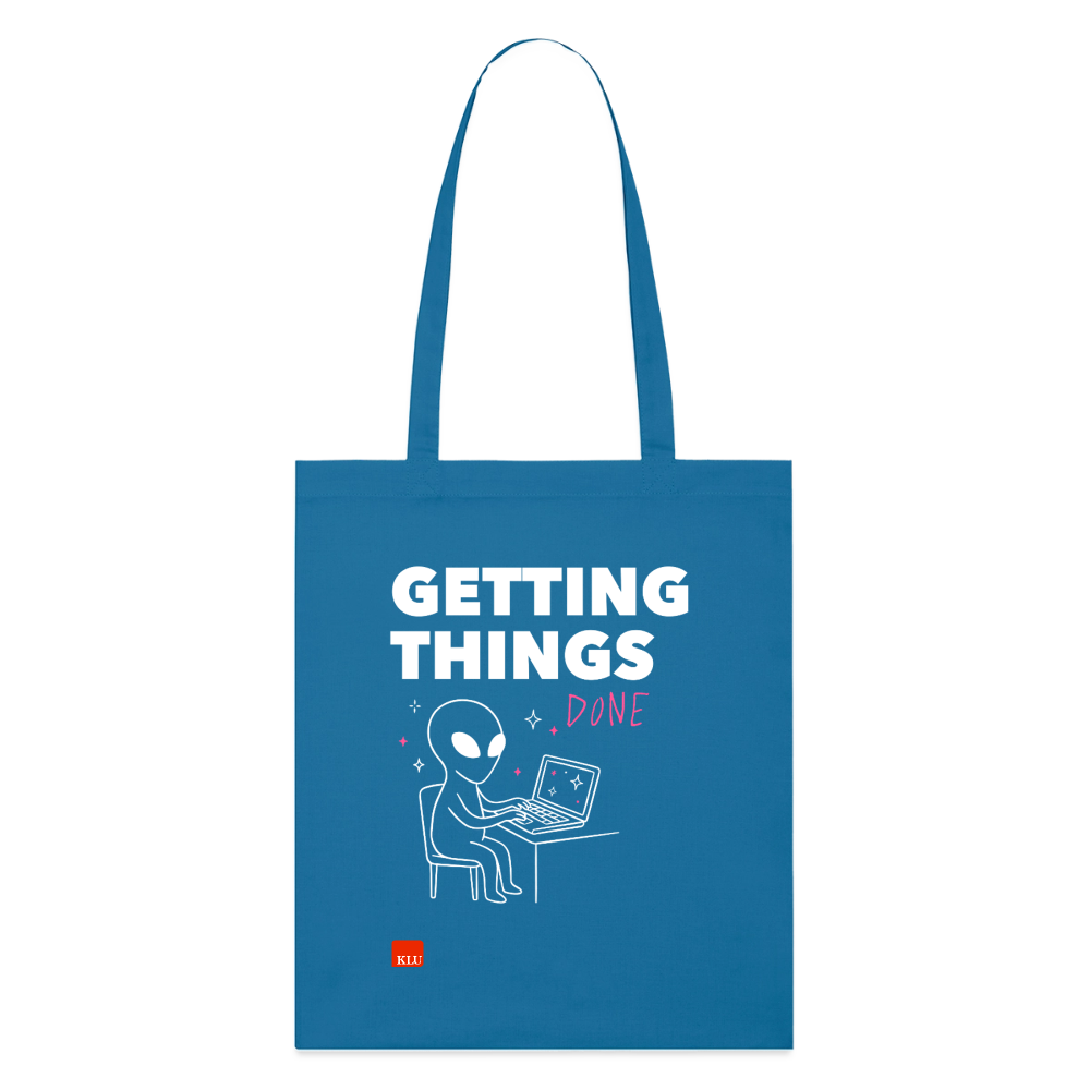 GETTING THINGS DONE Organic Tote Bag | Special - royal blue
