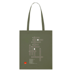 CROSSWORD PUZZLE Organic Tote Bag | Special - khaki