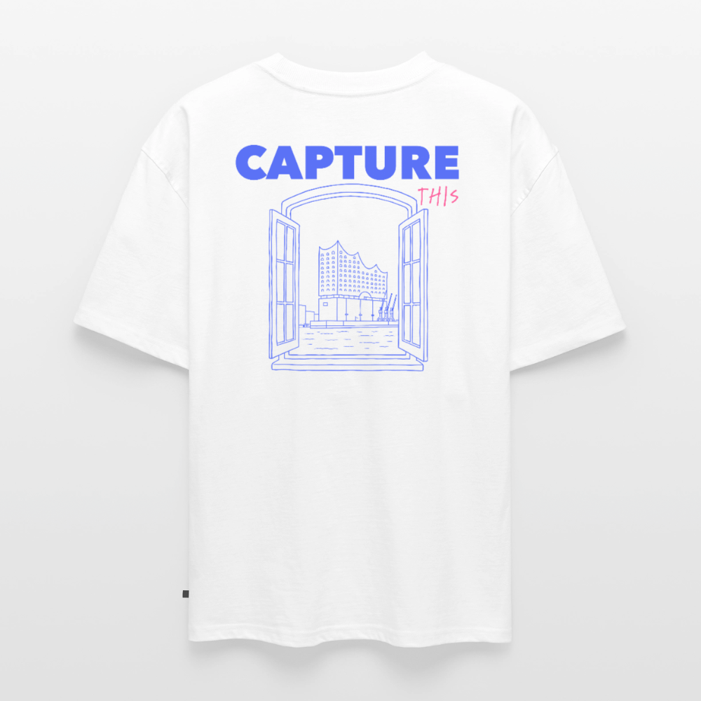 Unisex CAPTURE THIS Oversized T-Shirt | Special Edition - white