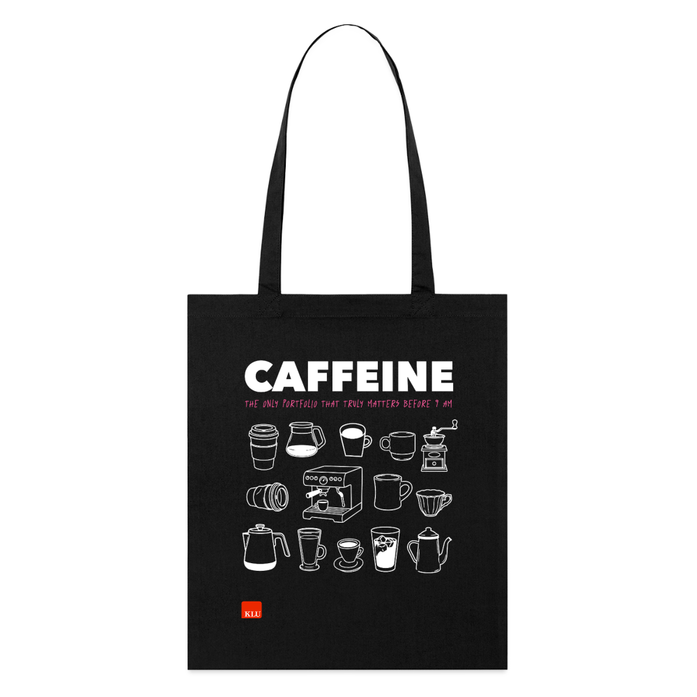 CAFFEINE Organic Tote Bag | Special - black