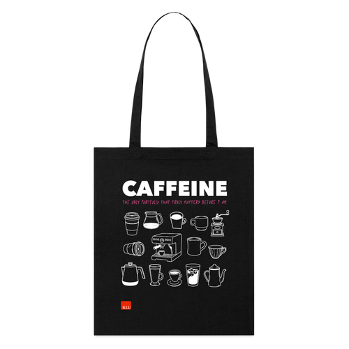 CAFFEINE Organic Tote Bag | Special - black