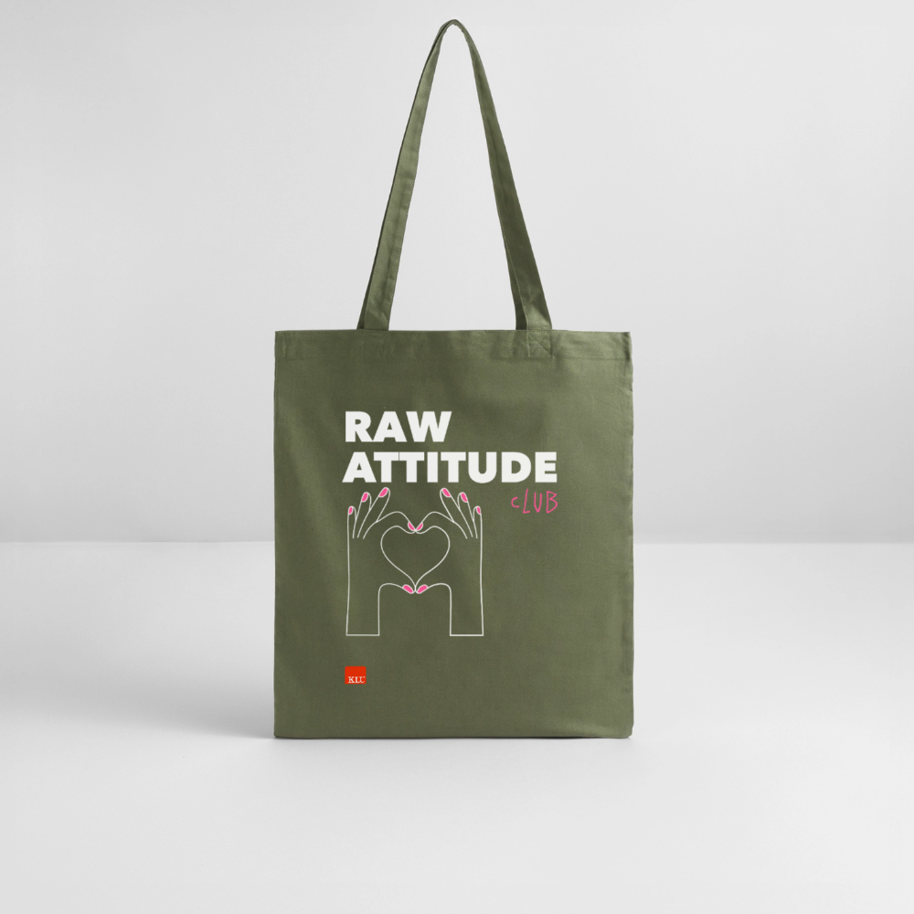 RAW ATTITUDE CLUB Organic Tote Bag | Special - khaki