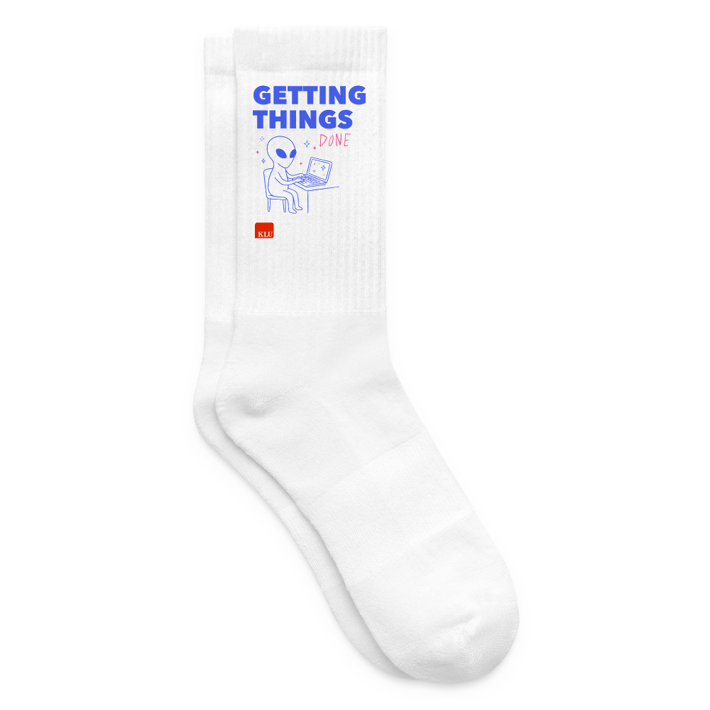 GETTING THINGS DONE Tennis Socks | Special - white