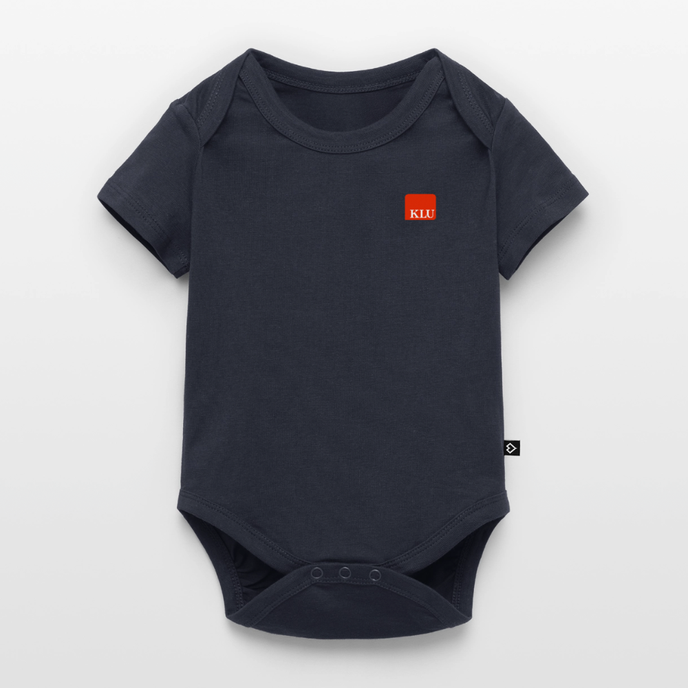 KLU Baby Organic Short-sleeved Bodysuit - navy