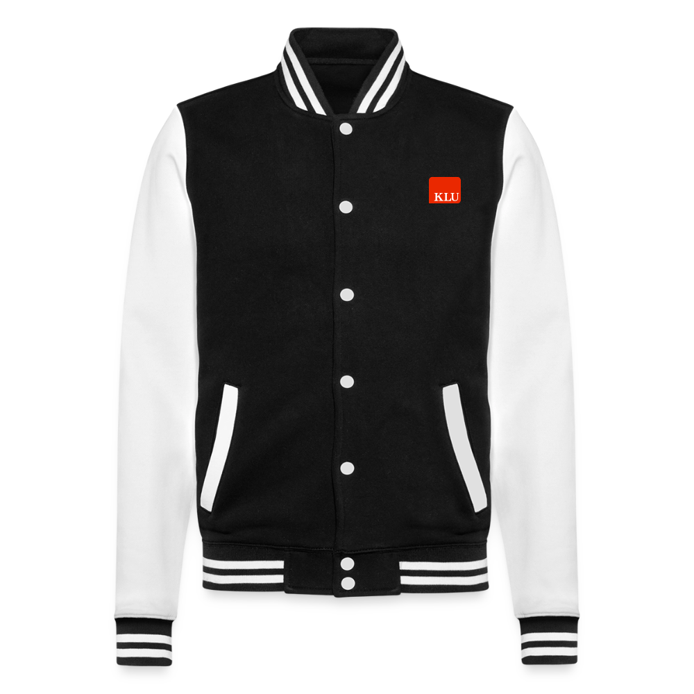 Unisex KLU College Sweat Jacket with Backprint | Classic - black/white