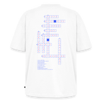Unisex CROSSWORD PUZZLE Oversized T-Shirt | Special Edition - white