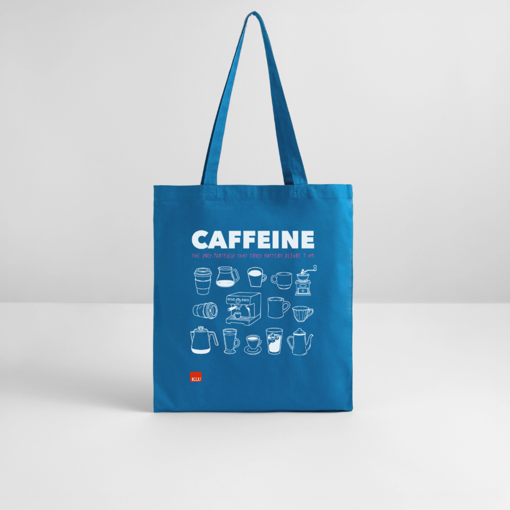 CAFFEINE Organic Tote Bag | Special - royal blue