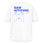 Unisex RAW ATTITUDE CLUB Oversized T-Shirt | Special Edition - white