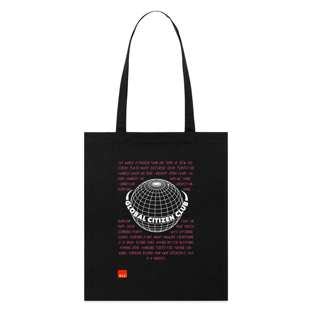 GLOBAL CITIZEN CLUB Organic Tote Bag | Special - black