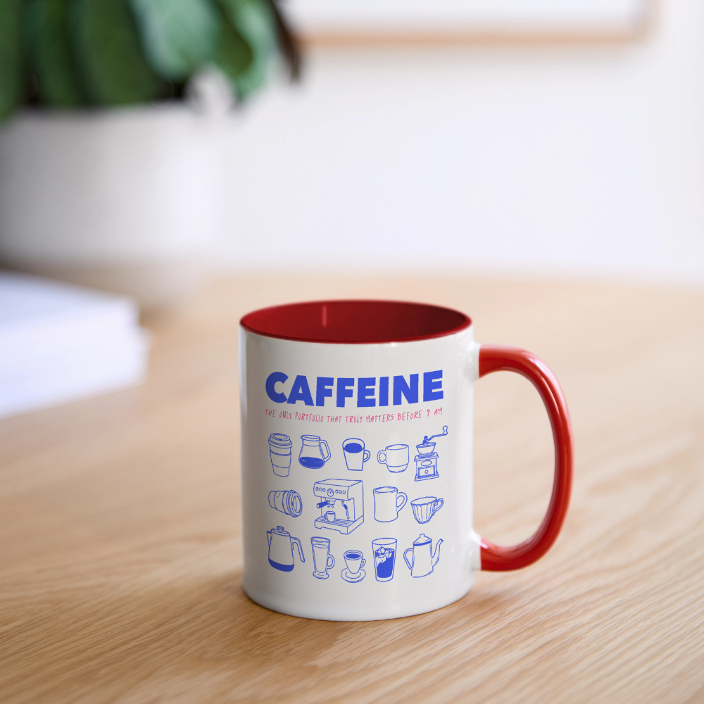 CAFFEINE Coffee Mug | Special - white/red