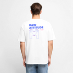Unisex RAW ATTITUDE CLUB Oversized T-Shirt | Special Edition - white