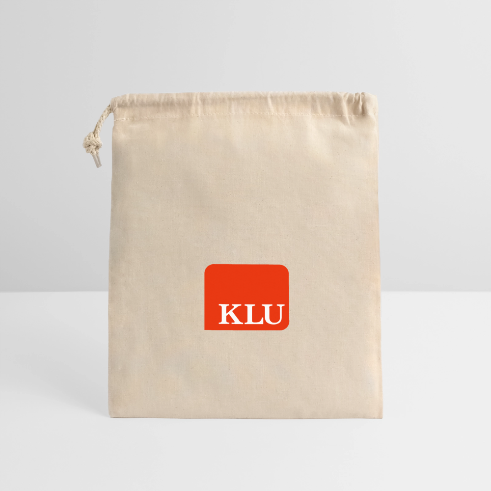 KLU Closable Cotton Gift Bag - nature