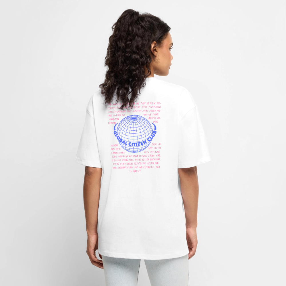 Unisex GLOBAL CITIZEN CLUB Oversized T-Shirt | Special Edition - white