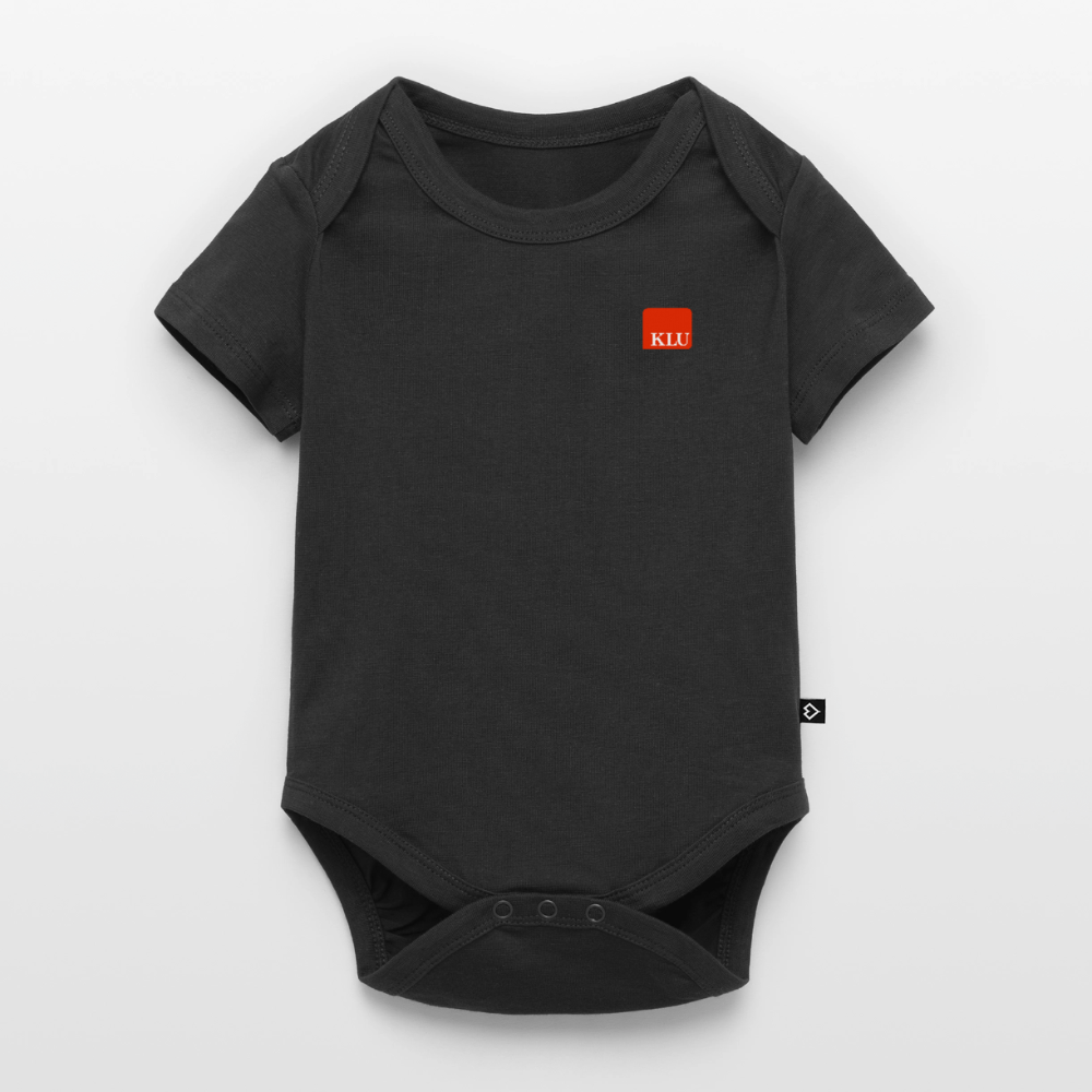 KLU Baby Organic Short-sleeved Bodysuit - black