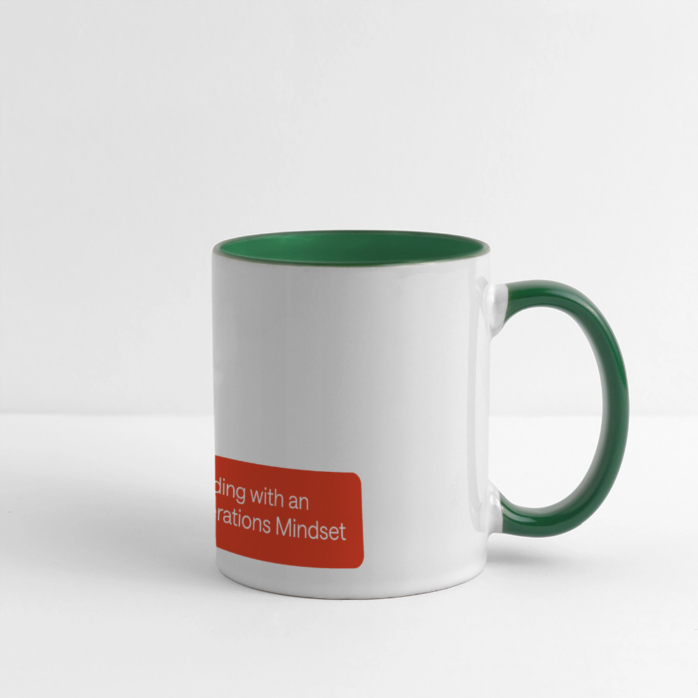 KLU Coffee Mug - white/dark green