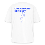 Unisex OPERATIONS MINDSET Oversized T-Shirt | Special Edition - white
