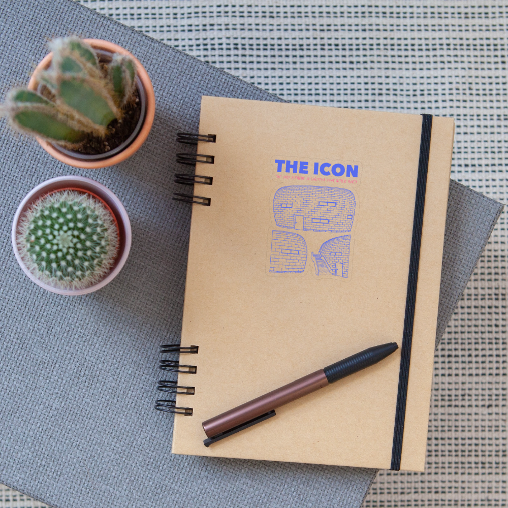 THE ICON Sticker size S (10 x 10 cm) - transparent glossy