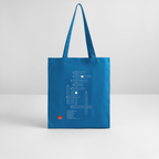 CROSSWORD PUZZLE Organic Tote Bag | Special - royal blue
