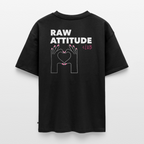 Unisex RAW ATTITUDE CLUB Oversized T-Shirt | Special Edition - black