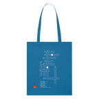 CROSSWORD PUZZLE Organic Tote Bag | Special - royal blue