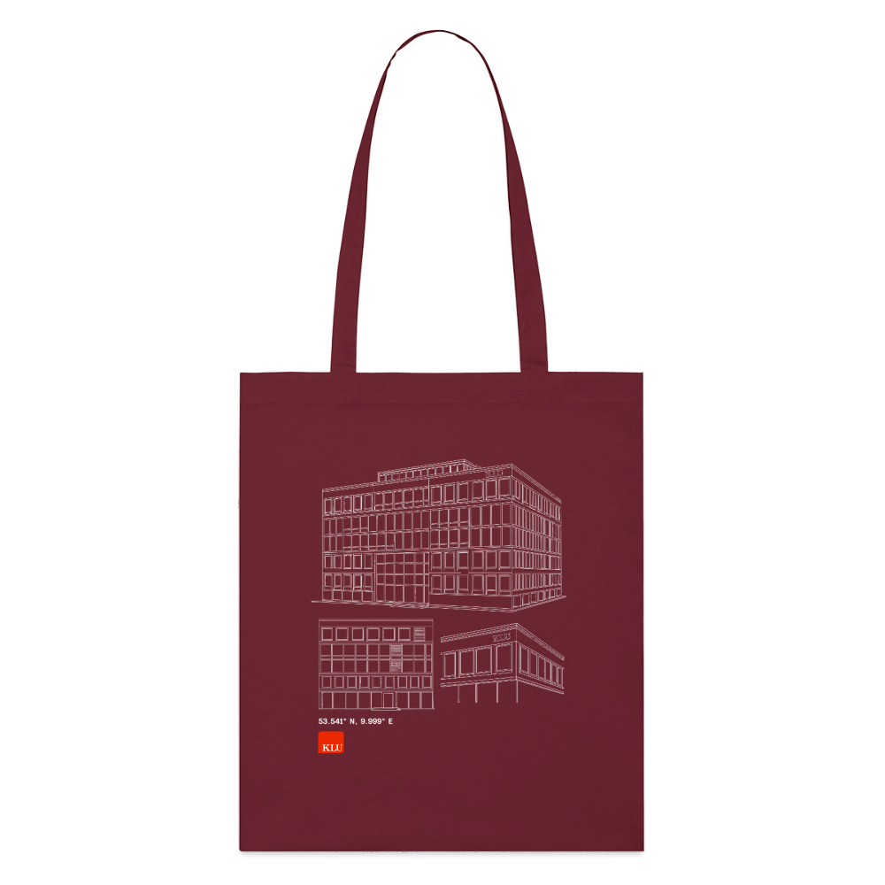 KLU Organic Tote Bag | Classic - burgundy