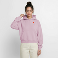 Women KLU Cropped Oversized Hoodie | Classic - dusky pink