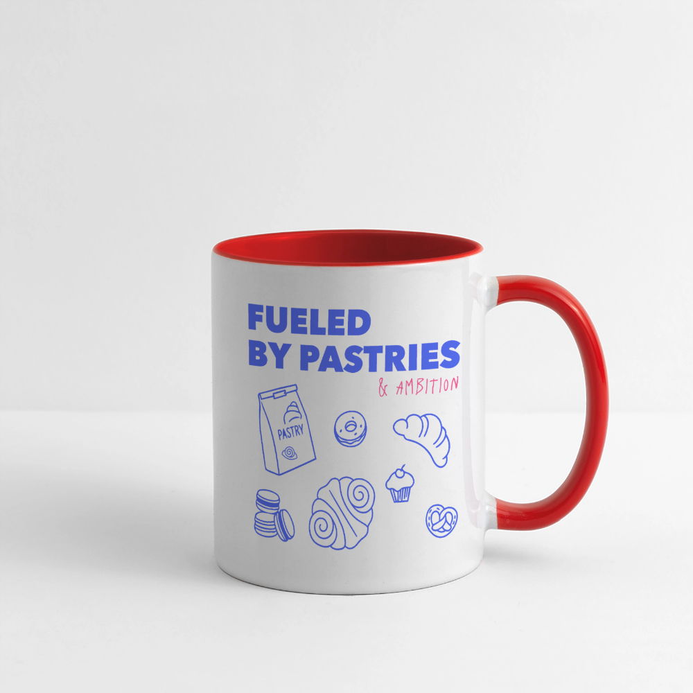 FUELED BY PASTRIES Coffee Mug | Special - white/red