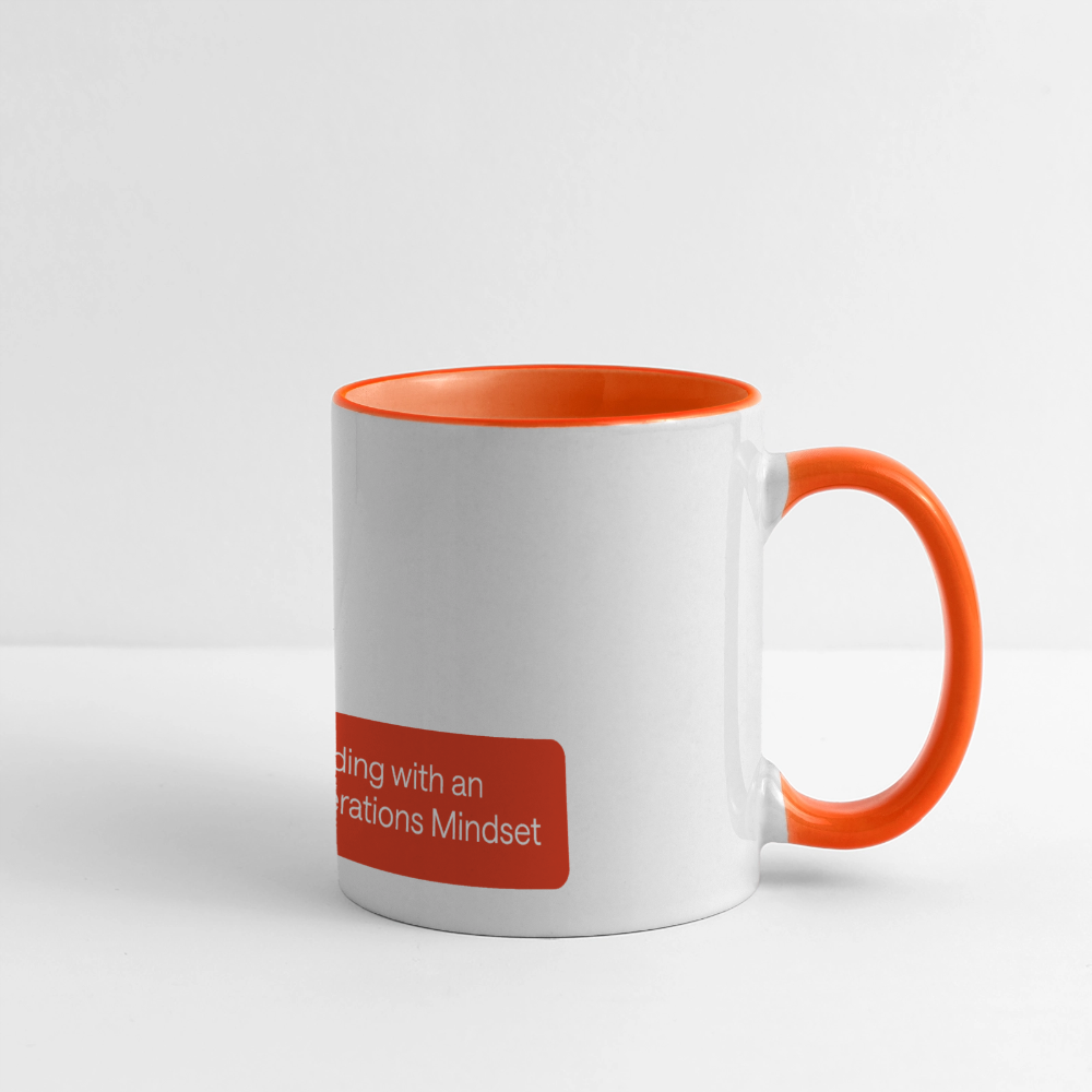 KLU Coffee Mug - white/orange