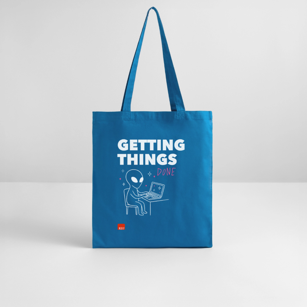 GETTING THINGS DONE Organic Tote Bag | Special - royal blue