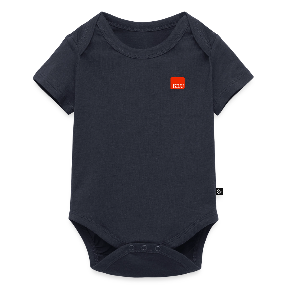 KLU Baby Organic Short-sleeved Bodysuit - navy