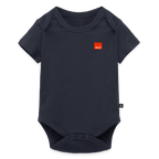 KLU Baby Organic Short-sleeved Bodysuit - navy