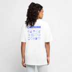 Unisex CAFFEINE Oversized T-Shirt | Special Edition - white