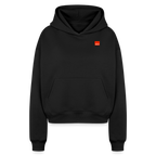 Women KLU Cropped Oversized Hoodie | Classic - black