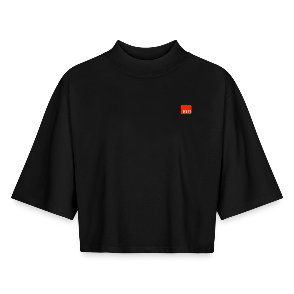Women KLU Boxy 1/2 Sleeved T-Shirt - black