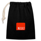 KLU Closable Cotton Gift Bag - black