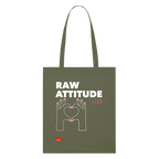 RAW ATTITUDE CLUB Organic Tote Bag | Special - khaki
