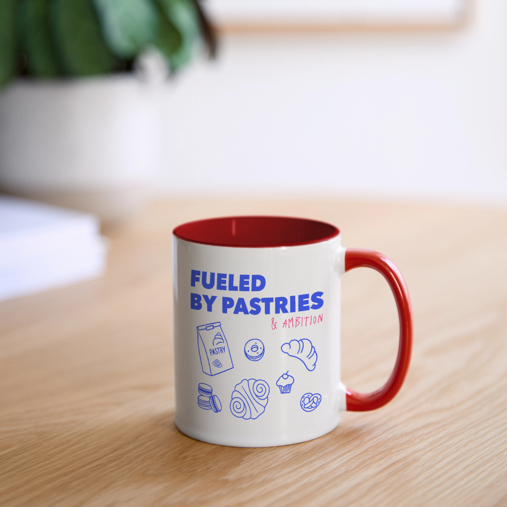 FUELED BY PASTRIES Coffee Mug | Special - white/red