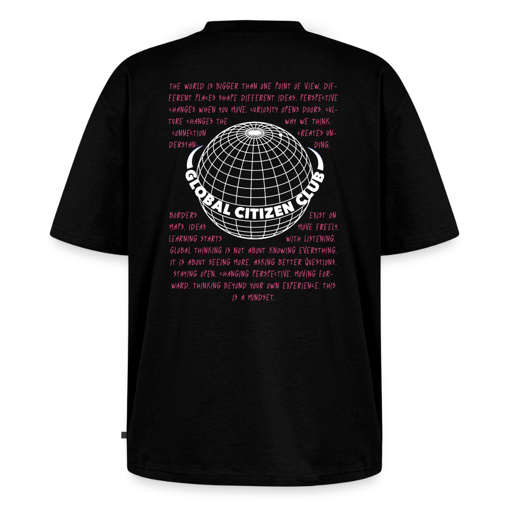 Unisex GLOBAL CITIZEN CLUB Oversized T-Shirt | Special Edition - black