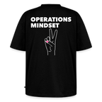 Unisex OPERATIONS MINDSET Oversized T-Shirt | Special Edition - black