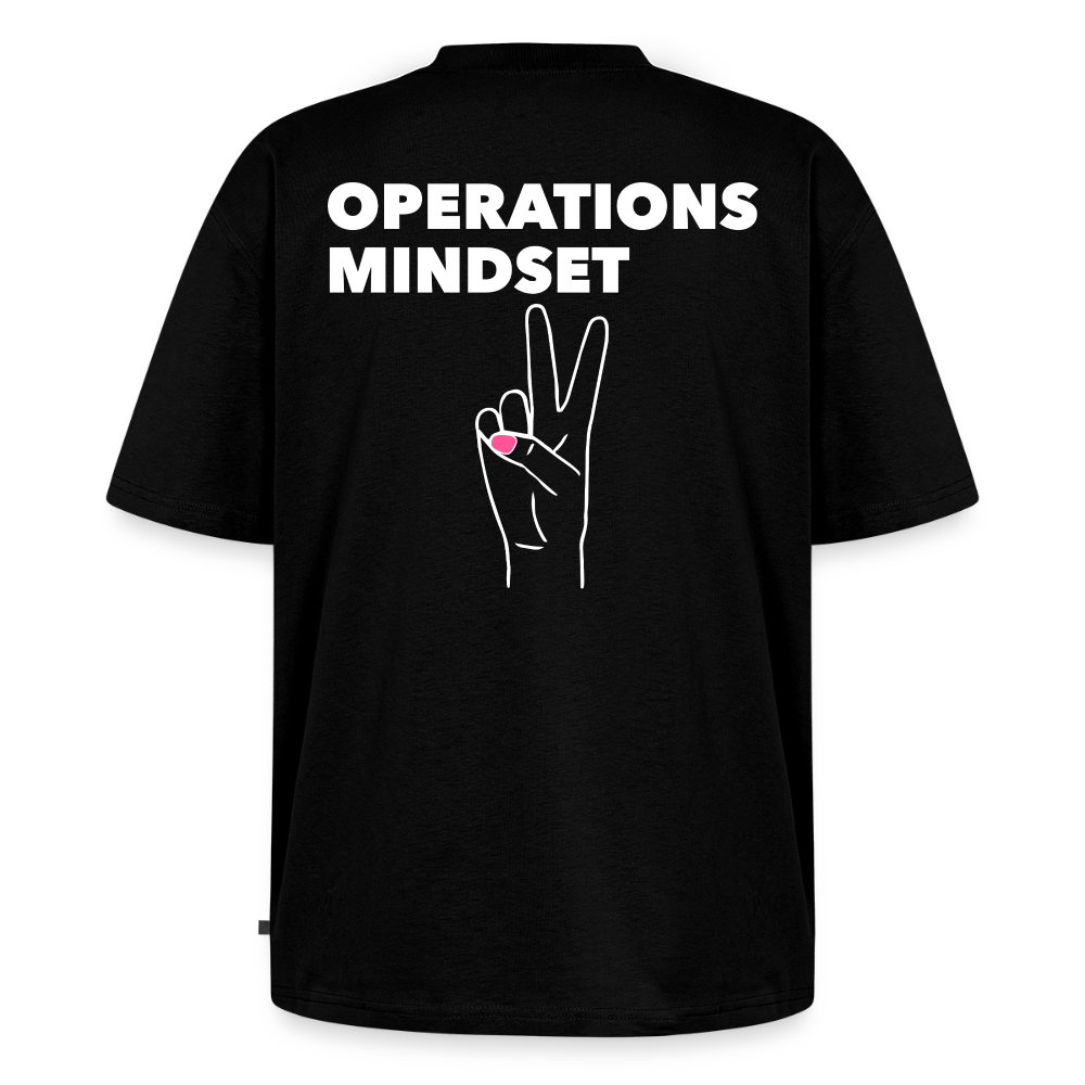 Unisex OPERATIONS MINDSET Oversized T-Shirt | Special Edition - black