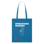 OPERATIONS MINDSET Organic Tote Bag | Special - royal blue
