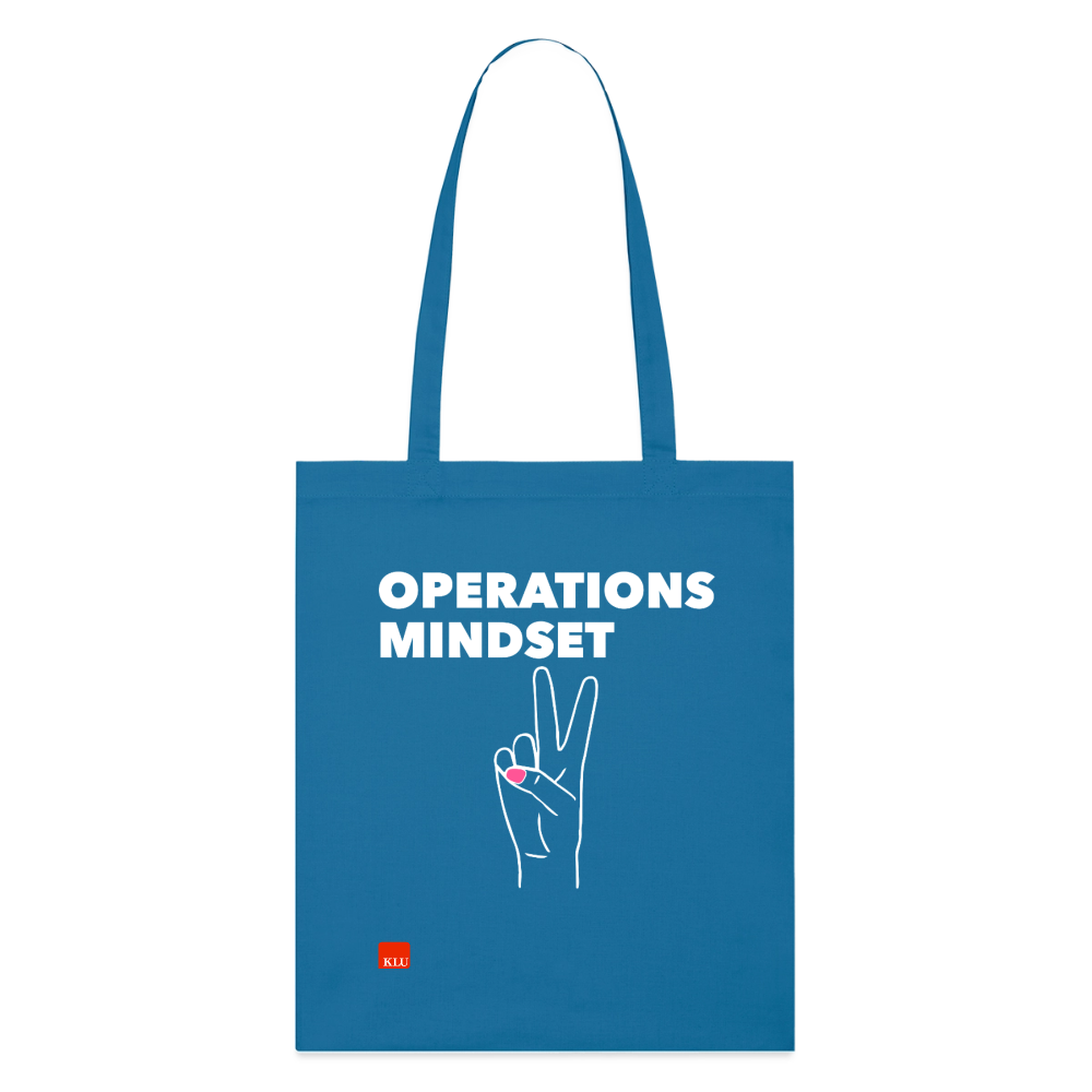 OPERATIONS MINDSET Organic Tote Bag | Special - royal blue