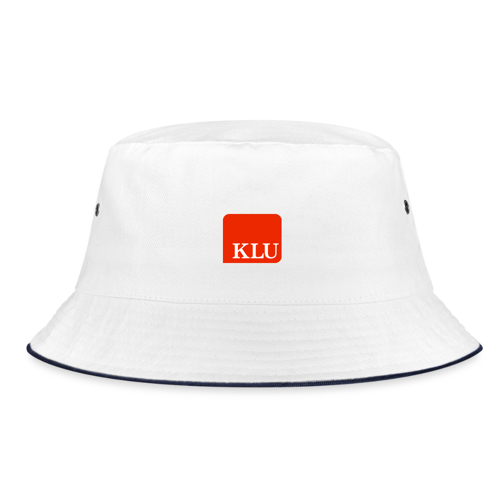 KLU Bucket Hat - white/navy