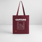 CAPTURE THIS Organic Tote Bag | Special - burgundy