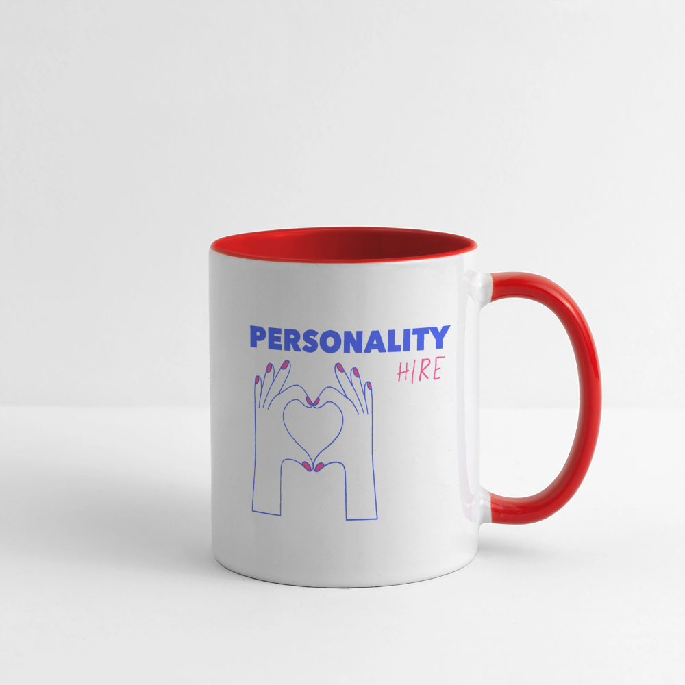 PERSONALITY HIRE Coffee Mug | Special - white/red