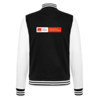 Unisex KLU College Sweat Jacket with Backprint | Classic - black/white