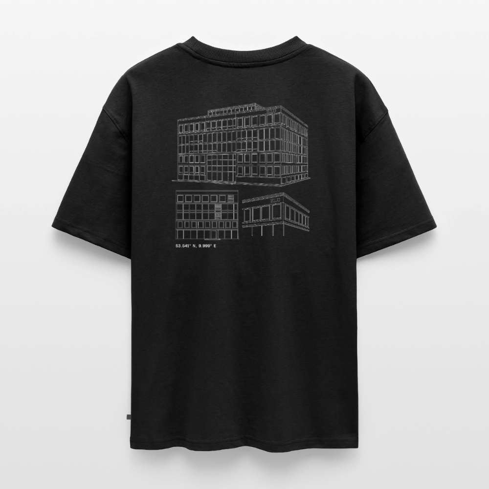 Unisex KLU HAM BACKPRINT Oversized Organic T-Shirt | Classic - black